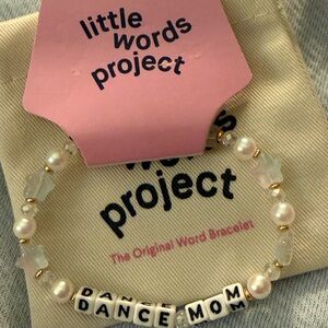 Little Words Project Dance Mom Bracelet Faux Pearl beads Star & gold-tone beads